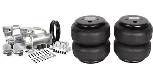 VIAIR Dual Chrome 480C Compressors for Train Horns with 2ct 2500lb Air Lift Bags - Picture 1 of 8
