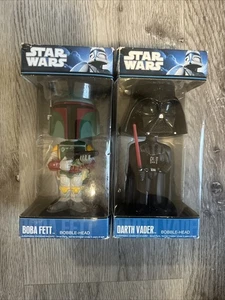 Funko 2010 - Star Wars - 08248 Boba Fett Bobble Head y Darth Vader - Imagen 1 de 5