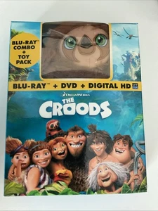 The Croods Blu Ray + DVD Movie Combo & Toy Pack. NEW. FREE SHIPPING - Picture 1 of 2