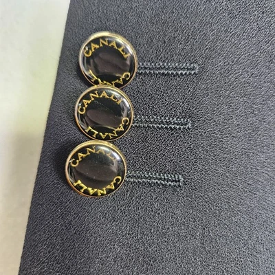 Blazer Canali Proposta Esmalte Dorado Botón Vellerian Negro EU 52L US 42L Italiano Foto 1 de 4