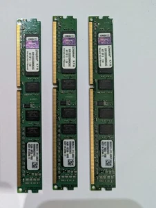 Kingston DDR3 1333 6Gb (3x2Gb) Triple Channel Kit. Kvr1333d3s8n9k3 - Picture 1 of 1