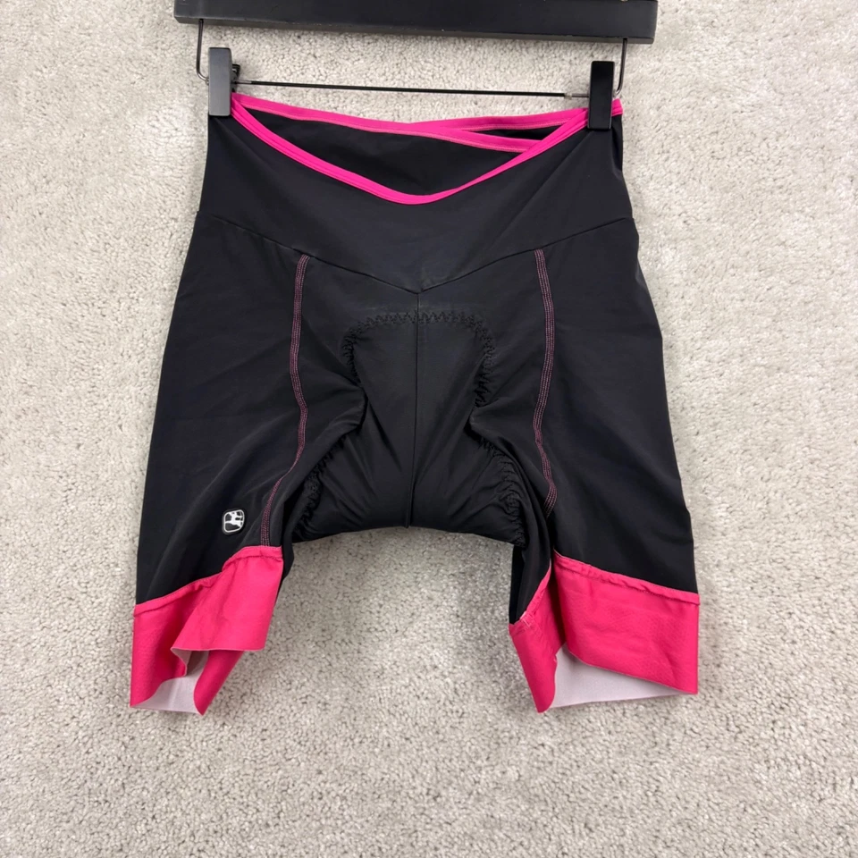 Pantalones Cortos de Ciclismo Giordana Para Mujer Talla Mediana Negro Rosa Pull On Gamuza Hechos en Italia Foto 1 de 4