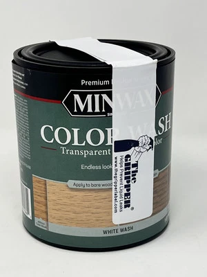 Minwax 618604444 Blanco Lavado Color Lavado Transparente Capas Color Mancha 1 Cuarto Foto 1 de 3
