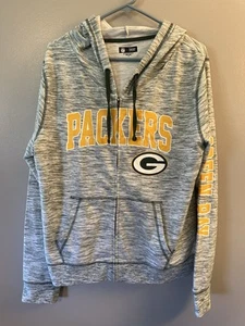 5th & Ocean Green Bay Packers Zip Up Hoodie, XL - Picture 1 of 5