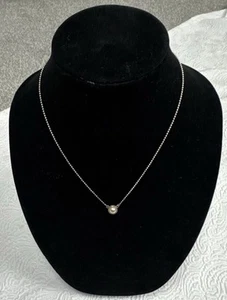 Vintage 925 Sterlingsilber Italien kleine runde Perlenkette 18,5"Perlenkette - Bild 1 von 14