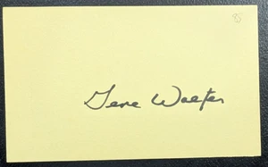Gene Walter - 1985 Debut Autographed 3x5 Index Card - San Diego Padres - Picture 1 of 1