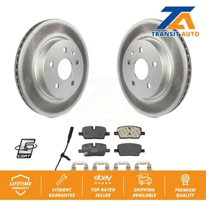 Coated Disc Brake Rotors And Semi-Metallic Pads Rear Kit For Cadillac CT5 - Picture 1 of 11