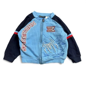 Chaqueta de bombardero vintage Spiderman 3 promoción de película niño pequeño 4T cremallera completa - Imagen 1 de 9