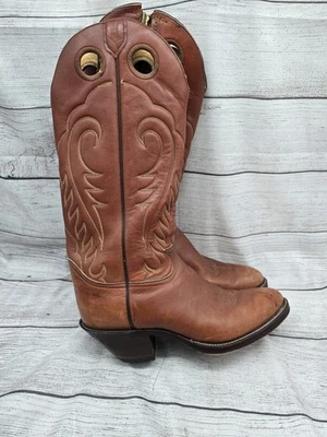 Vintage Tony Llama Gold Label Cowboy Boots Size 10.5 E Side Zip - Image 1 of 4