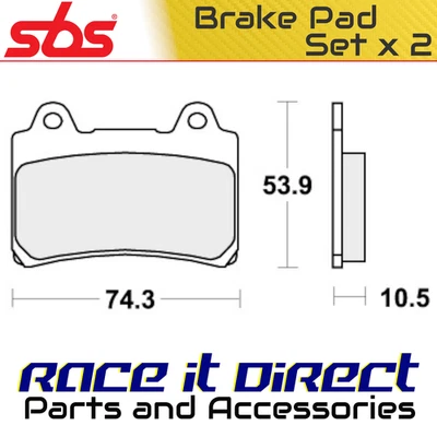 Pastillas de freno delanteras clásicas Road Racing SBS Yamaha FJ 1200 1988-1992 Foto 1 de 4