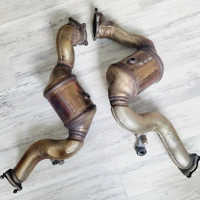 💥2016 AUDI S6 S7 RS7 C7 💥60K MILLAS💥 JUEGO DE TUBOS COLECTOR DE ESCAPE MOTOR 4.0T FABRICANTE DE EQUIPOS ORIGINALES Foto 1 de 4