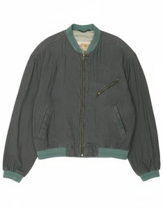 CINQUE Mens Bomber Jacket UK 42 XL Grey Linen DJ25 - Picture 1 of 6
