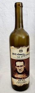 Botella de vino vacía 19 Crimes The Uprising 750 ml - Vidrio esmerilado opaco - Artesanía - Imagen 1 de 6