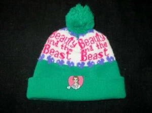 Vintage BEAUTY AND THE BEAST Winter YOUTH Hat Beanie - Movie Promo DISNEY - RARE - Picture 1 of 6