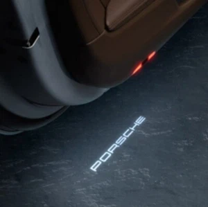 Projector LED Puddle Lights Fits 20-25 Porsche 911 Cayman Boxster Cayenne Taycan - Foto 1 di 2