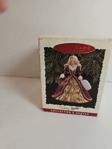 Hallmark Keepsake Ornament Holiday Barbie 1996 Christmas Ornament Series 4 - Picture 1 of 2