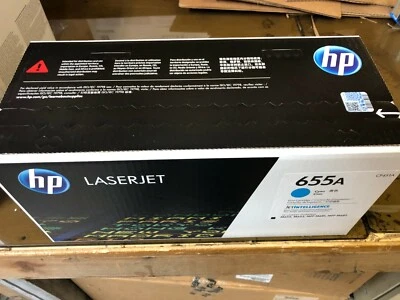 HP 655A CF451A CYAN CF451A BRAND NEW EXACTLY AS PICTURED 655A CF451A GENUINE HP - Image 1 of 2