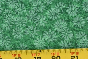 30" Long, Vintage, Green Floral on Green Quilt Cotton/Fabric Traditions, P3250 - Picture 1 of 5