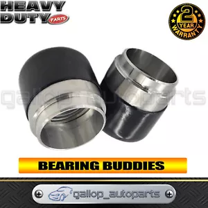 2x 45mm Stainless Steel Trailer Bearing Buddy Protectors Bearing Buddies Cap Hub - Picture 1 of 11