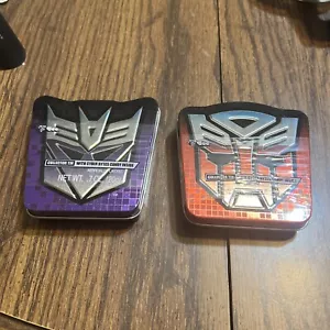 Bee Transformers Decepticon & Autobot Cyber Bytes Candy in Collectible Tin Set - Picture 1 of 2