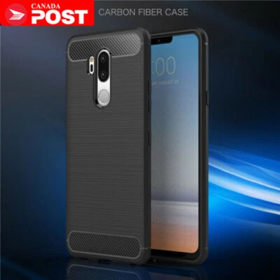 Carbon Fiber Case For LG G6 Play G7 Thinq V30 Hybrid Shockproof Heavy Duty Cover - Image 1 of 4