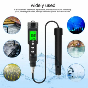 Dissolved Oxygen Meter Temperature Water Quality Tester 0.0‑40.0mg/L 0.1~40°C - Picture 1 of 11