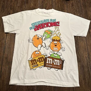 M&M's Chocolate Fun For Everyone T-Shirt 🍫🎉 Adult Large Double Sided - Picture 1 of 9
