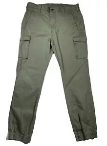 Pantaloni da jogger da donna Levis W34 L34 verde cotone 12"" altipiani - Foto 1 di 15