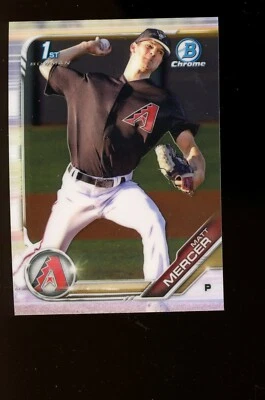 2019 1st Bowman Chrome Prospects #BCP-120 Matt Mercer Diamondbacks Qty - Image 1 of 2
