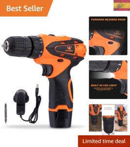 TOPWAY Taladro y Destornillador Inalámbrico 12V: Ligero y Potente con Luz LED - Imagen 1 de 9