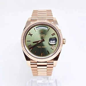 Rolex Day-Date 40 NEW/UNWORN Olive Green Anniversary Dial Box and Papers 2022 - Picture 1 of 5