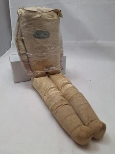 Antiker 19 Zoll Kinder Leder Puppenkörper mit Biskuit Händen Miss Millionaire Germany um 1900 - Bild 1 von 6