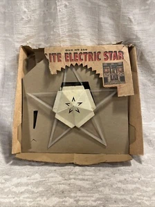 VTG Noma Christmas GLOLITE Lighted Tree Topper Star Metal Lucite No Cord -- 7864 - Picture 1 of 11