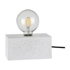 Weiße Tischlampe TIMANDRA Beton Schalter E27 minimalistische Wohnzimmer Leuchte
