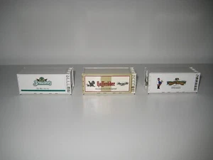 Roco H0 1809 - Set de 3 contenedores  Braustolz, Hasseröder, Böhmisch Brauhaus  - Foto 1 di 12