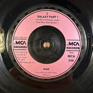 WAR - Galaxy Part 1 - FUNK 1977 UK 2-track 7" vinyl single - Picture 1 of 13