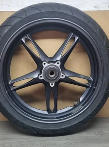 TRIUMPH SPEED TRIPLE 1050 2005 - 2011 FRONT WHEEL WITH NEW TYRE - Picture 1 of 10