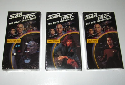 Star Trek The Next Generation: Lot of 3 VHS NEW Episode 19 20 21 - Image 1 of 3