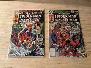 Marvel Team-Up #73 $ #78 Spider-Man Daredevil Wonder Man 1978 The Owl Griffin - Bild 1 von 3