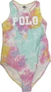 Polo Ralph Lauren Little Girls Tie Dye One Piece Swimsuit Size 14 - Picture 1 of 6