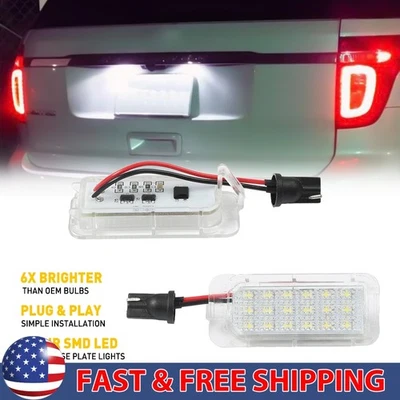 2X Placa de matrícula LED para luces Ford Escape 2013-2019 Ford Expedition 2018-2021 Foto 1 de 4