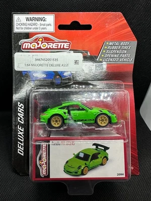 Coches de lujo Majorette Porsche 911 GT3 RS 209H verde fundido a presión 1:64 ENVÍO GRATUITO Foto 1 de 4