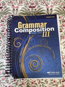 Abeka Grammar & Composition III Work-Text Teacher Key Fifth Edition - Bild 1 von 2
