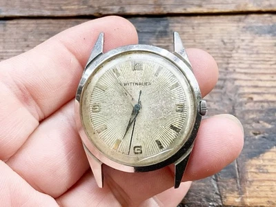 Reloj Pulsera Wittnauer Vintage 17 Joyas Cal. Estuche de acero inoxidable 11WSG COMO ESTÁ Foto 1 de 4