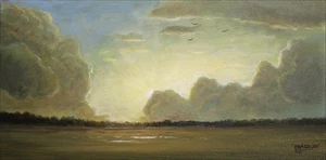 FRASE ORIGINAL OIL PAINTING LANDSCAPE MICHIGAN ART SUNSET - Picture 1 of 1