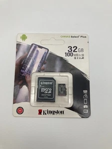 Kingston 32GB Canvas Select Plus microSDHC Card | Up to 100MB/s | A1 Class10 UHS - Picture 1 of 2