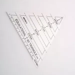 Patchwork Ruler 60 Degree Triangle Quilting Ruler Patchwork Acrylic Template - Picture 1 of 12