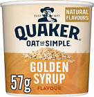 Quaker Oat So Simple Golden Syrup Porridge Pots, 57 g Pack of 8