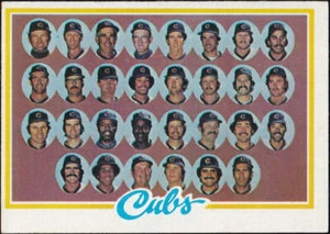 1978 Topps #302 - Chicago Cubs Team Checklist - Picture 1 of 2