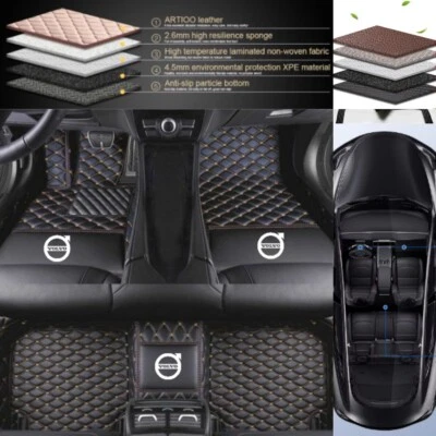 Alfombrillas de coche personalizadas para Volvo todos los modelos alfombrillas delanteras y traseras de lujo forros Foto 1 de 4